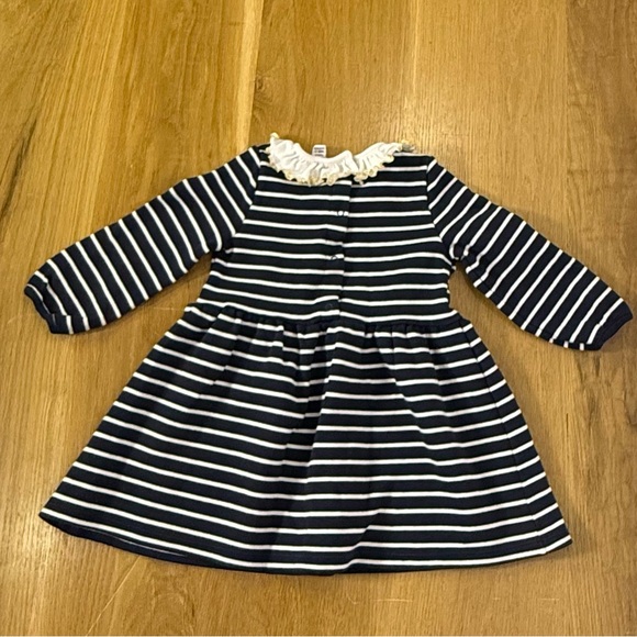 Baby Girls Petit Bateau Dress Carter’s Holiday Sleeper 24M Baby Outfit Bundle - Picture 8 of 14
